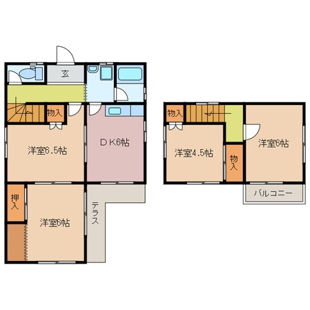 井田川駅 徒歩53分 1階の物件間取画像